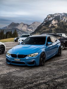 Preview wallpaper bmw 8 series, bmw 8, bmw, blue, side view