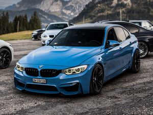 Preview wallpaper bmw 8 series, bmw 8, bmw, blue, side view