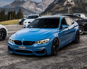 Preview wallpaper bmw 8 series, bmw 8, bmw, blue, side view