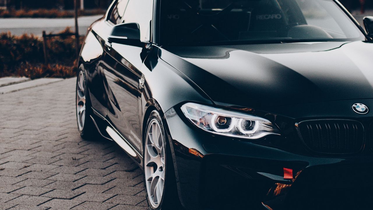 Wallpaper bmw, car, black