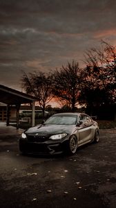 Preview wallpaper bmw, car, black, dark