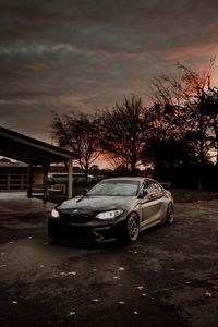 Preview wallpaper bmw, car, black, dark