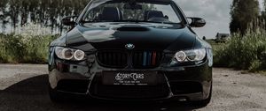 Preview wallpaper bmw, car, black, parking