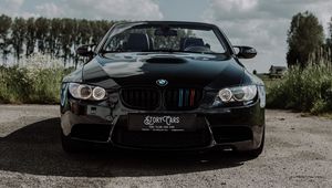 Preview wallpaper bmw, car, black, parking