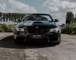 Preview wallpaper bmw, car, black, parking