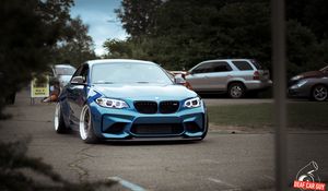 Preview wallpaper bmw, car, blue, tuning