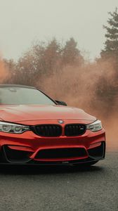 Preview wallpaper bmw, car, bumper, red, front view