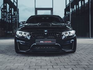 Preview wallpaper bmw, car, front view, black