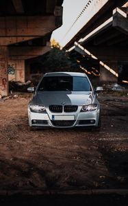 Preview wallpaper bmw, car, gray