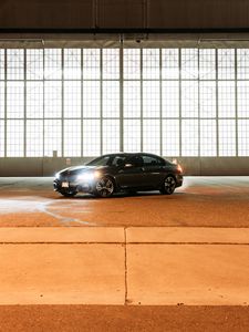 Preview wallpaper bmw, car, gray, side view, light