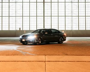 Preview wallpaper bmw, car, gray, side view, light