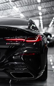 Preview wallpaper bmw, car, headlight, rear view