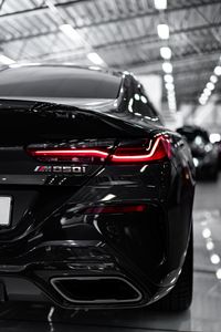 Preview wallpaper bmw, car, headlight, rear view