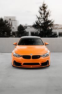 Preview wallpaper bmw, car, orange