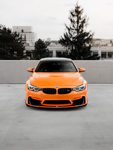 Preview wallpaper bmw, car, orange