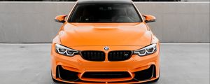 Preview wallpaper bmw, car, orange