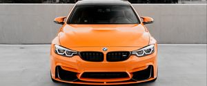 Preview wallpaper bmw, car, orange