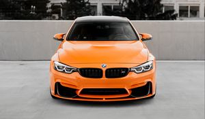 Preview wallpaper bmw, car, orange