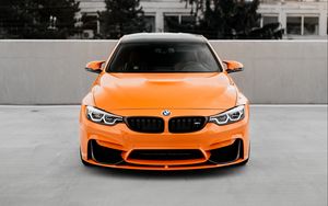 Preview wallpaper bmw, car, orange