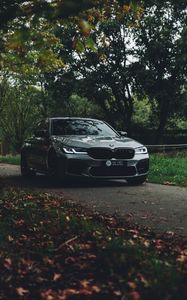 Preview wallpaper bmw, car, side view, road, transport