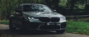 Preview wallpaper bmw, car, side view, road, transport