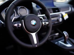 Preview wallpaper bmw, car, steering wheel