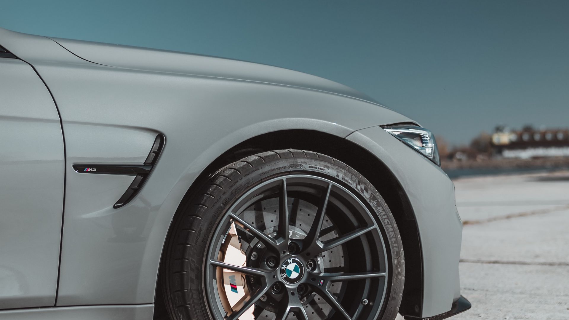 Download wallpaper 1920x1080 bmw, car, wheel, gray full hd, hdtv, fhd ...