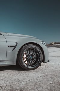 Preview wallpaper bmw, car, wheel, gray