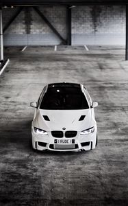 Preview wallpaper bmw, car, white, sports, top view