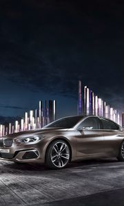 Preview wallpaper bmw, compact, side view, night