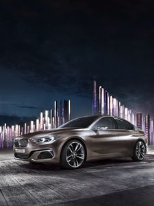 Preview wallpaper bmw, compact, side view, night