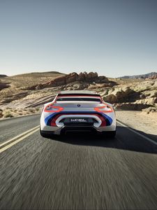 Preview wallpaper bmw, csl, hommage r, rear view, speed