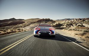 Preview wallpaper bmw, csl, hommage r, rear view, speed