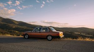 Preview wallpaper bmw, e21, side view, road