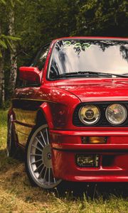 Preview wallpaper bmw e30, bmw, car, red