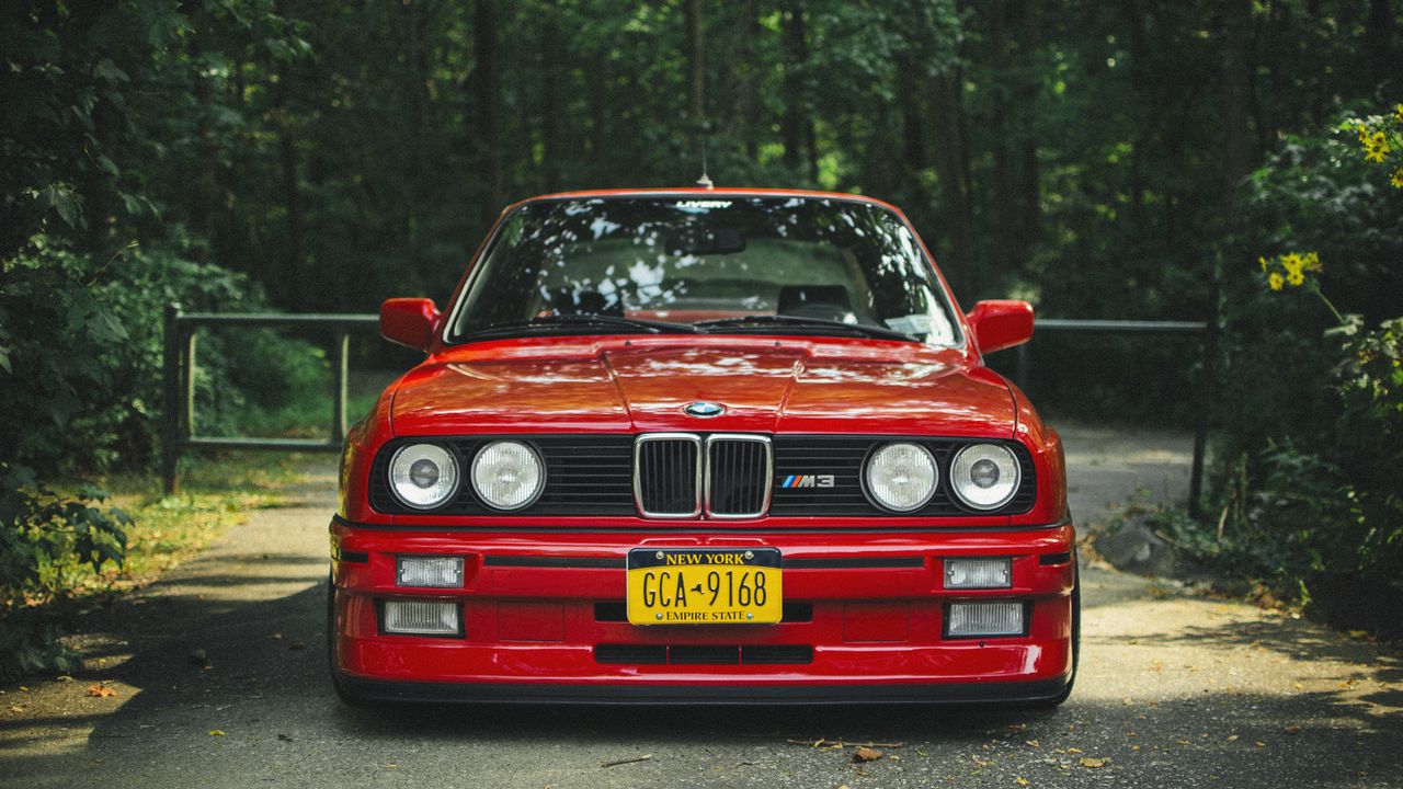 Wallpaper bmw, e30, m3, red, tuning