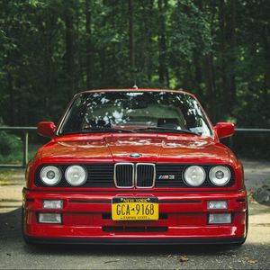 Preview wallpaper bmw, e30, m3, red, tuning