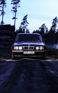 Preview wallpaper bmw e34, bmw, car, dark