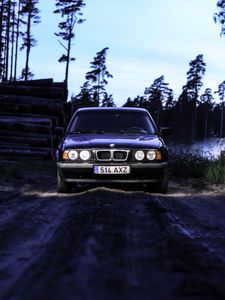 Preview wallpaper bmw e34, bmw, car, dark