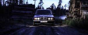 Preview wallpaper bmw e34, bmw, car, dark