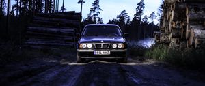 Preview wallpaper bmw e34, bmw, car, dark