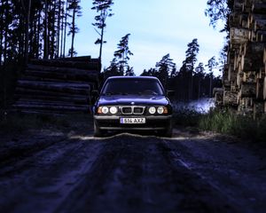 Preview wallpaper bmw e34, bmw, car, dark