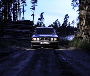 Preview wallpaper bmw e34, bmw, car, dark