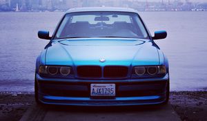 Preview wallpaper bmw, e38, tuning, car, front bumper