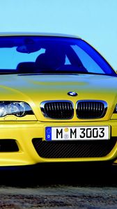 Preview wallpaper bmw e46 m3, cars, yellow, style, movement