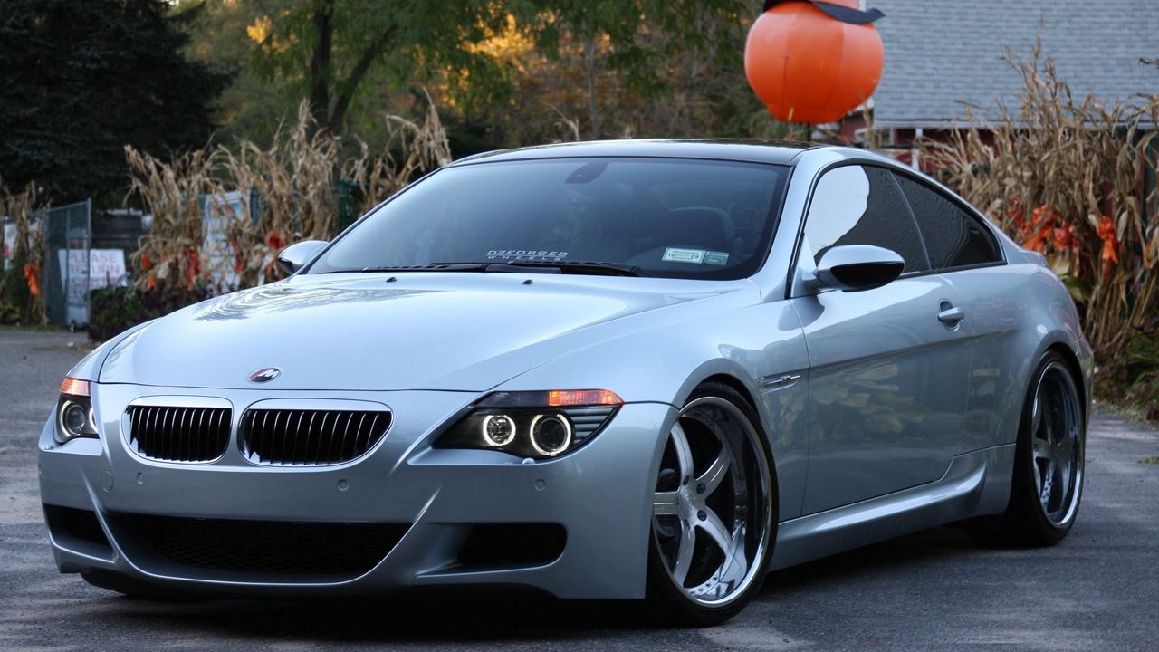 Wallpaper bmw e63, bmw, car, gray