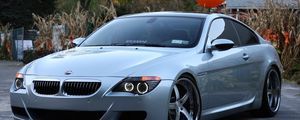 Preview wallpaper bmw e63, bmw, car, gray