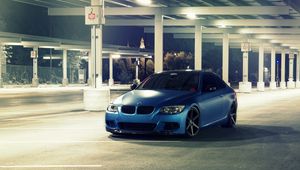 Preview wallpaper bmw, e92, m3 series, matte, metallic blue