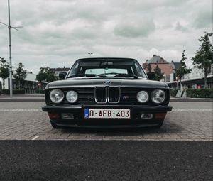 Preview wallpaper bmw e9, bmw, car, retro, front view