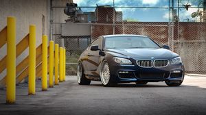Preview wallpaper bmw, f13, 650i, black, front view